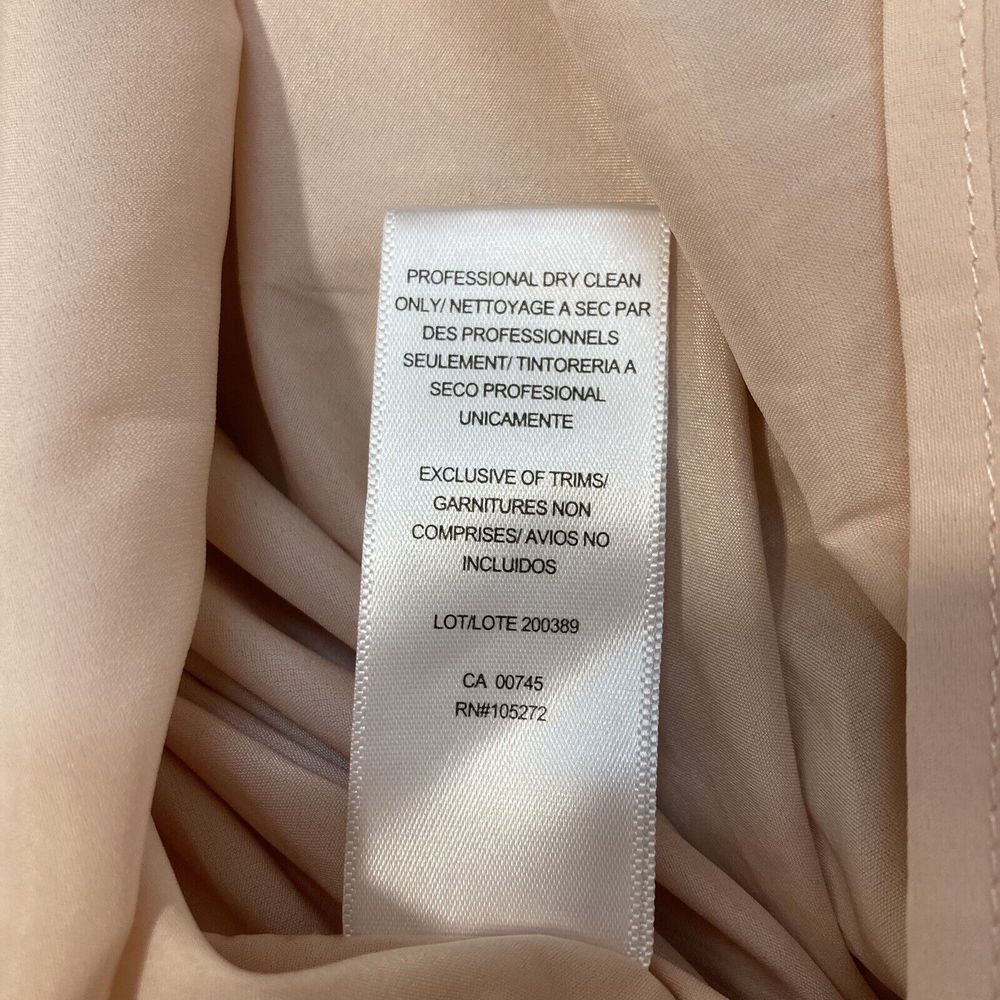 Kay Unger Size 4 Carla Shirred Sequin Dress Drape Light Pink Evening Gown NWOT - Picture 10 of 10